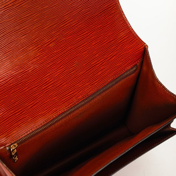 Louis Vuitton Monceau 28 Brown Epi Leather Convertible Satchel - Picture 11 of 12